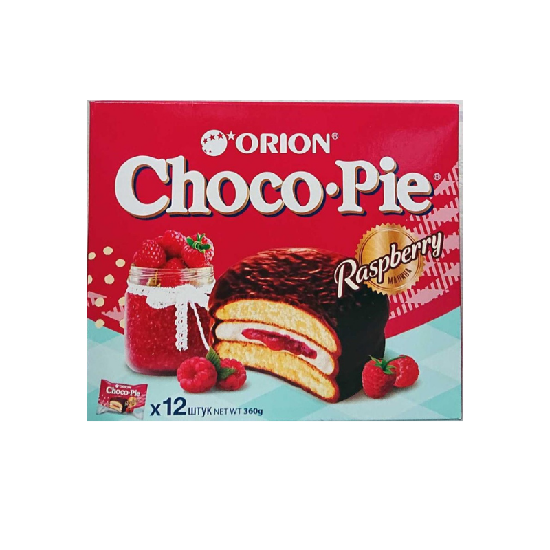 Cookies Choco-pie raspberry 12pcs