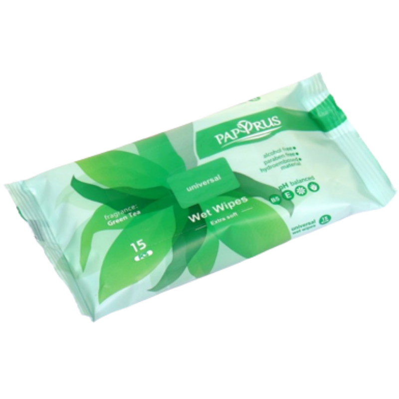 Wet wipes Soft Papyrus universal 15pcs