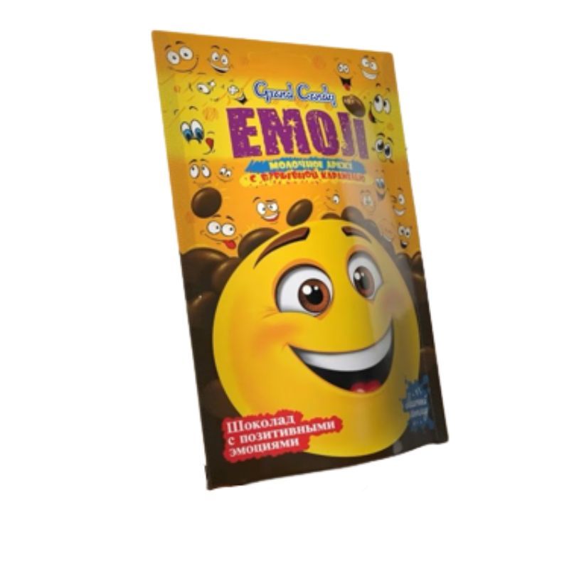 Milk dragee Emoji Grand Candy 80g
